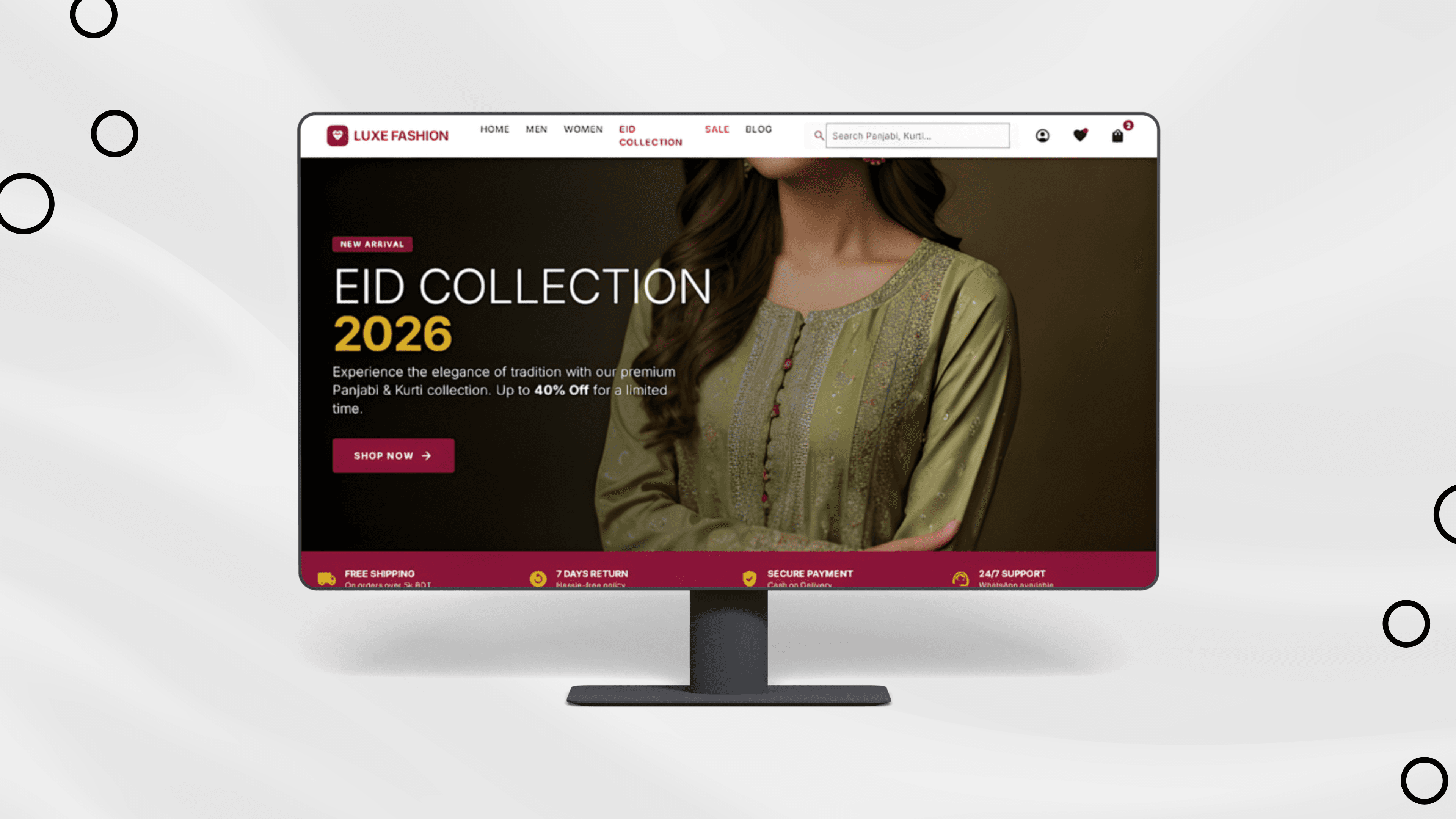 Aura Luxe: Premium South Asian Fashion E-Commerce & Reseller Platform