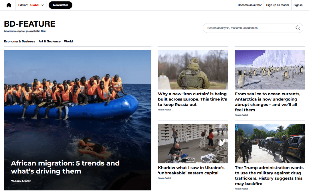 BD-Feature AI Integrated New Portal Site
